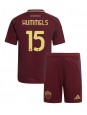 AS Roma Mats Hummels #15 Heimtrikotsatz für Kinder 2024-25 Kurzarm (+ Kurze Hosen)